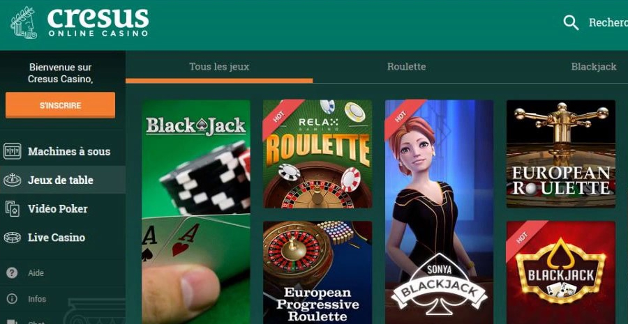Comment jouer à la roulette en ligne sur Cresus casino?